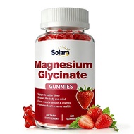 Magnesium Glycinate 1000mg with Vitamin D3 B6 B12 Folate Sleep Gummies for Anxiety Relief Health Sup