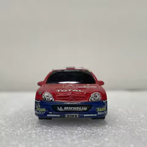 Static Metal 1/64 Scale Alloy Car Citro Simulation Rally Racing Car Collection Memorial Car Model