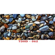 3D Aquarium Painting Gravel Bottom Painting Model - Pre-glued Fish Tank Painting - Free Gluing Kit I