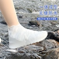 男女防水鞋套 室內矽膠防滑雨鞋套 加厚耐磨矽膠雨天鞋套