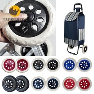 TARSURESG 2Pcs Tire Wheel, 6.3Inch EVA Shoppin Cart Wheels, Portable Replacement Flexible Anti Slip Wheelchair Caster Luggage Accessories