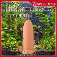 1Pcs Ceramic Spawning Breed Cone Fish Breeding Cones Cave For Discus / Angelfish Fish Breeding