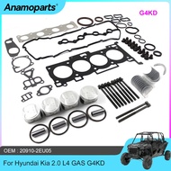 G4KD 2.0L Engine Rebuild Overhaul Kit Piston & Ring Bearing Gasket Bolt Set Fit  08-15 Hyundai ix35 