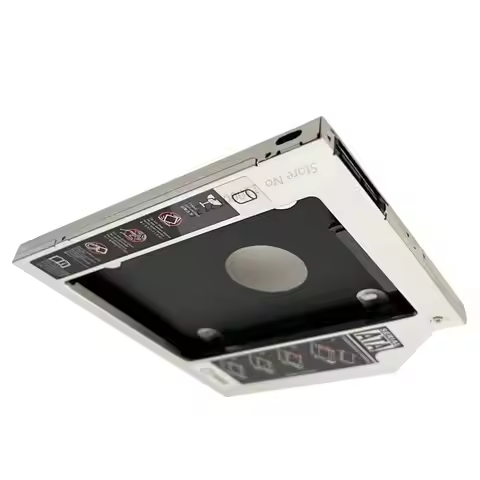 Aluminum 2nd 2.5 SATA Hard Drive HDD SSD Optical bay Caddy Bracket Frame 9.5mm for HP EliteBook 2530