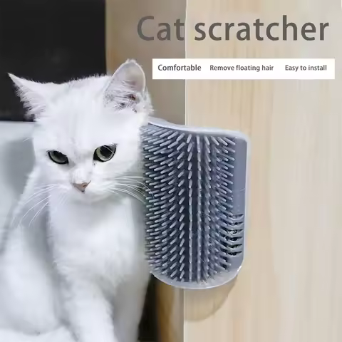Pet Cat Corner Scrubber Massager Cat Scratching Scratching Scratcher Cat Brush Comb Massage Corner B