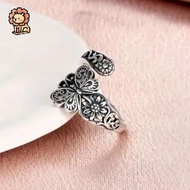 1pcs Women's Open Ring Vintage Floral Ring Bohemian Open Ring Free Style Ring
