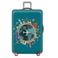 Thicken Luggage Cover Zipper Waterproof Suitcase Protector Cover Cartoon Sarung bagasi 20inch/24inch