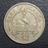 Koin Master 733 - 50 Cents Uganda Tahun 1966