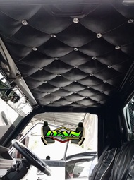 Cover plafon atap / Bungkus atap untuk mobil pick up  ( Gran Max, New Carry, L300, T120Ss, Carry Apv Pickup ) Model full sofa kancing Bonus sarung stir