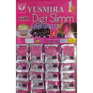 Yusmira Acai Berry / YUSMIRA KOPI DIET SLIMM ACAI BERRY 20PEK = 1PAPAN