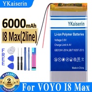 6000mAh YKaiserin Baery New Li-Polymer Replacement Baery For VOYO I8 Max I8Max Tablet PC umulator 2 Wire Bateria
