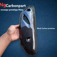 Black Carbon Cover Knalpot Scoopy 2021 prestige