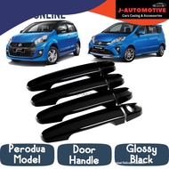 Perodua Myvi  2005 - 2014  Lagi best  / 2015 - 2017 Icon  / Alza Glossy Black Door Handle Cover Casi