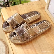 BIGTREE Unisex Rattan Straw Bamboo Woven Comfortable Slippers 8W2L