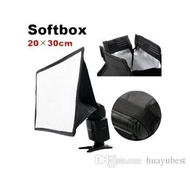 Universal Foldable Flash Diffuser 20x30cm Soft Box Photo Studio Accessories for Most External Flas