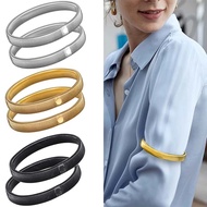 KEMEJA Garter Sleeve Shirt Garter Holder Sleeve Elastic Metal Sleeve Garter Shirt 2pcs Garter Non Sl