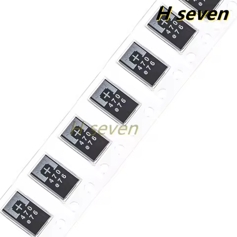 10pcs 7343 D Type Ultra-Thin Low ESR 2R5TPE470M7 M9 MC MF MI 2.5V 470uF SMD Polymer Tantalum Capacit