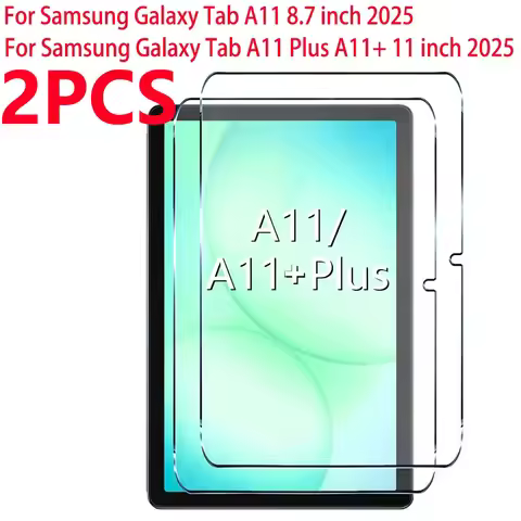 2 Pieces For Samsung Galaxy Tab A11 Plus A11+ Tempered Glass Screen Protector On Galaxy Tab A11 8.7 