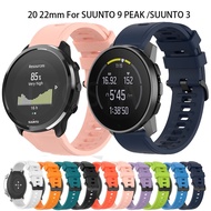 สายรัดซิลิโคนสำหรับ SUUNTO 5สูงสุด/9ยอด /Suunto 3ออกกำลังกายกีฬาสร้อยข้อมือซิลิโคนสายนาฬิกาข้อมือ22มิลลิเมตร20มิลลิเมตร