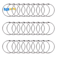 2 Inch 50 Pack Loose Leaf Binder Rings Binder Rings Keychain Key Rings, Metal Rings