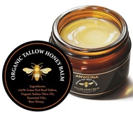 Beef Tallow for Skin, Beef Tallow Balm for Face, Organic Grass-fed Beef Tallow Balm with Honey