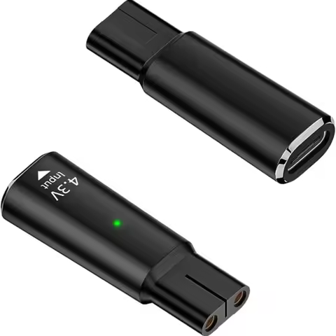 1PC Charging Adapter for Norelco Shaver, 15V/4.3V Type-C Charger Converter for Series 7000 5000 3000