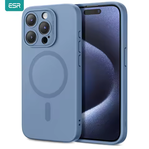 ESR for iPhone 16 Pro Max MagSafe Case Smooth & Slim Silicone Case Supports Magnetic Charging For iP
