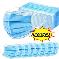 10-600pcs Certified surgical mask mascarillas Blue Surgical Face mask 3 Layer Ply Protective Filter Adults Medical masks masque