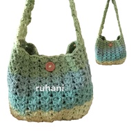 Beg Crochet | Beg Kait Tangan Premium Jahitan Kemas