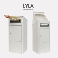 LYLA Outdoor Parcel Delivery Drop Box Letter Box HDB Corridor Office Waterproof Lockable with key Ga