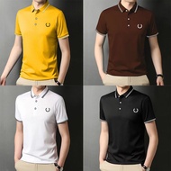 【M-5XL】 Men's Business Shirt POLO Shirt Short Sleeve T-Shirt Business Paul Lapel Men's Top Short Sle