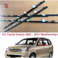 Chrome Window Weatherstrip Rubber Seal Belt Moulding Trim OE 68160-BZ010 Fit Toyota Avanza 2003-2011