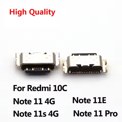 10-20Pcs USB Jack Charging Socket Port Plug Dock Charger Connector For Xiaomi Redmi Note 11 11S 11E 