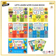 8.8 LionMeow 【 Wipe & Clean 】 LET'S LEARN WIPE CLEAN BOOK | For age 3-5 years old / Preschool Childr