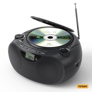 便攜式藍牙CD機  | 頂揭式CD/MP3/USB/AUX | AM/FM收音機 | 雙3吋喇叭