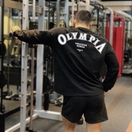 OLYMPIA Fitness Long-Sleeved Male Bodybuilding Olympics Training Suit Winter Clothes Sports T-Shirt 