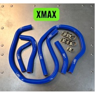 SCOOTER XMAX250 V1-V3 / XMAX300 V1-V3 / XMAX V1-V3 AJI RACING  RADIATOR SILICONE HOSE + CLIP