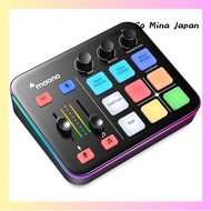 【Direct from Japan】MAONO Gaming Audio Mixer Audio Interface Mute Voice Changer Reverb PC Smartphone 