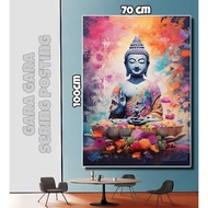 JUMBO BUDDHA Poster Wall Display size 100x50cm 100x70cm 150x100cm 200x100cm + FRAME
