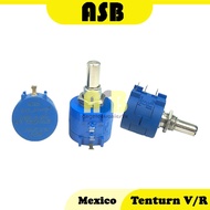 TENTURN Variable Resistor MEXICO 3590 ( L ) ( 500E / 1K / 2K / 5K / 10K / 20K / 100K )