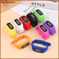 Big LED Pedometer Bracelet Step Counter Watch 12/24H Time Display Step Counter Watch Silicone Step T