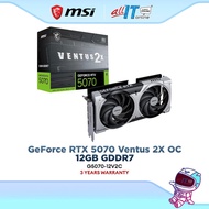 MSI GeForce RTX 5070 VENTUS 2X OC 12GB GDDR7 Graphics Card | G5070-12V2C