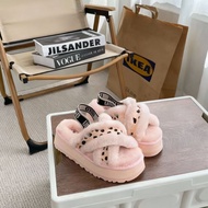 🌟香港誠信商家🌟UGG 後跟立體Logo 強力彈力束帶 厚底鬆餅鞋 舒適增高女鞋 多碼可選