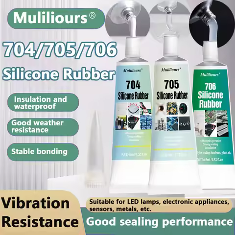 Universal Rubber Transparent Electronic Components Adhesive Silicone Industrial Glue 704 705 706 RTV