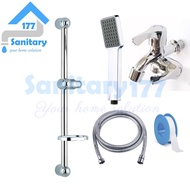 Minimalist T-BT7 box shower pole & Db- Handshower branch faucet, shower set and soap dish rack