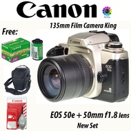 Canon EOS 50E (Film Camera) New Set