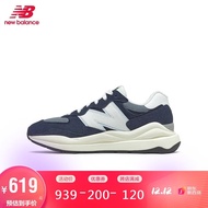 NEW BALANCE NB5740系列中性款复古翻毛皮老爹鞋经典休闲运动跑鞋 M5740CB 蓝色M5740CD 8.5/42