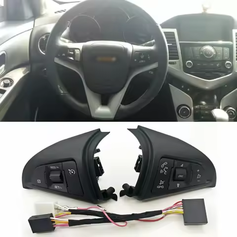 For Chevrolet Cruze 2009-2014 White light Multifunction Steering Wheel Button Cruise Control Switch 