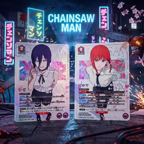 Anime Proxy Collection Card Signed UNION ARENA Chainsaw Man Reze UA53BT/CSM-1-030R Makima Foil Card 