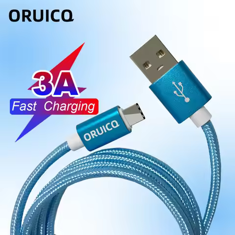 Fast Charging Type C USB C Cable 1m 2m 3m Nylon Cable For iPhone 13 12 Xiaomi Huawei Samsung iPad Vi